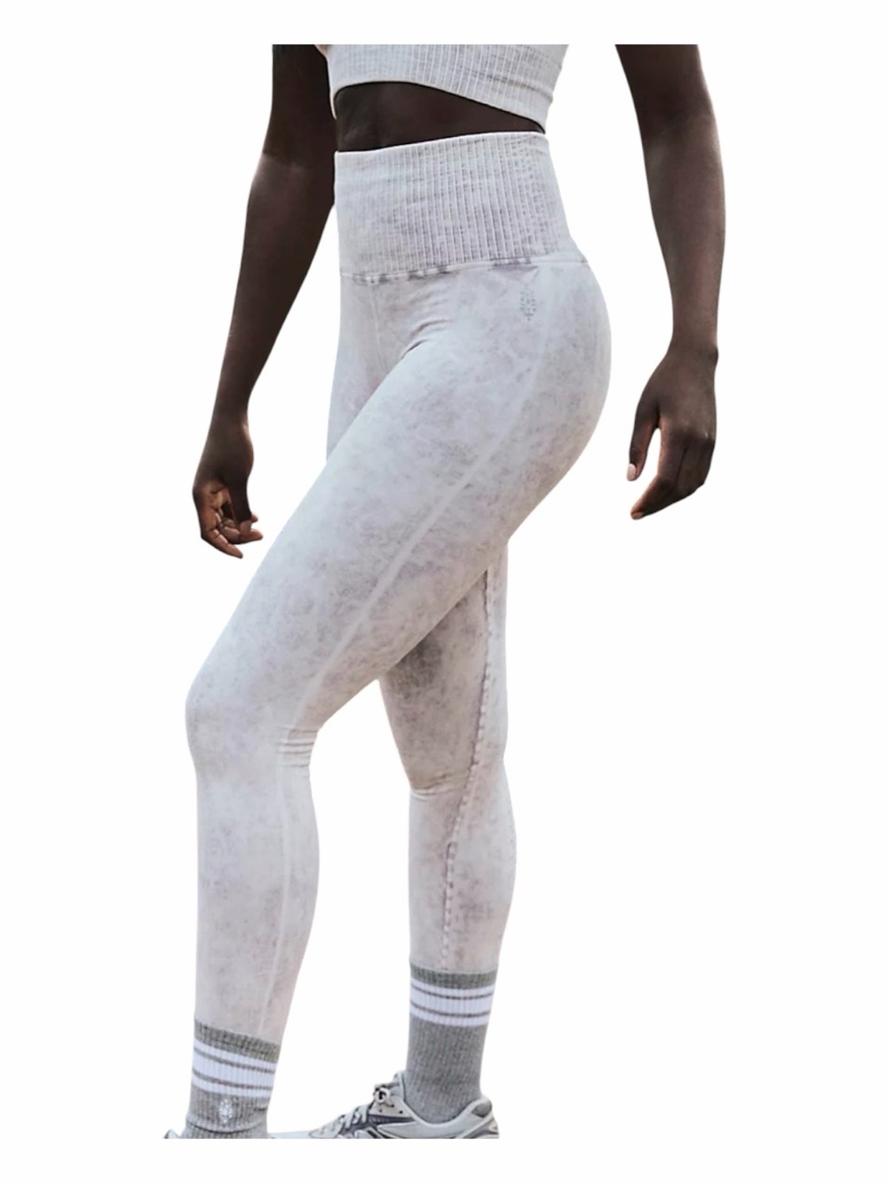 Free People Movement Good Karma High Rise 7/8 Length Leggings Grey